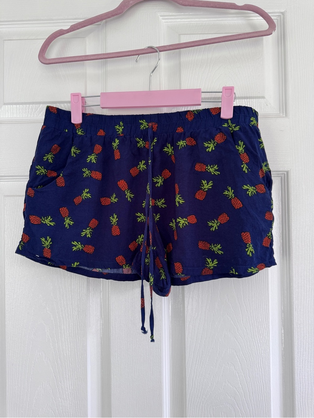 Bebop Navy Pineapple Print Shorts